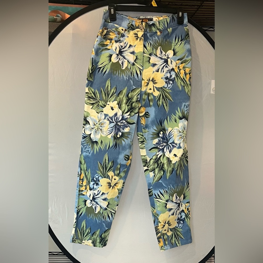 Route 66 Kids Floral Bottoms in Blue and Yellow